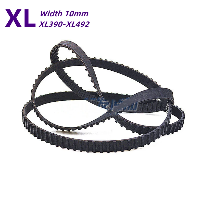 

XL Black Rubber Timing Belt 390/392/396/400/412/414/420/424/430/432/434/438/450/460-492XL Width 10mm Rubber Synchronous Belt