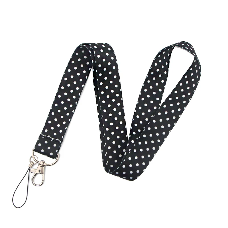 LX106 Wave Point Keychain Lanyard For Keys Mobile Phone Hang Rope Keycord USB ID Card Badge Holder Keychain DIY Lanyards