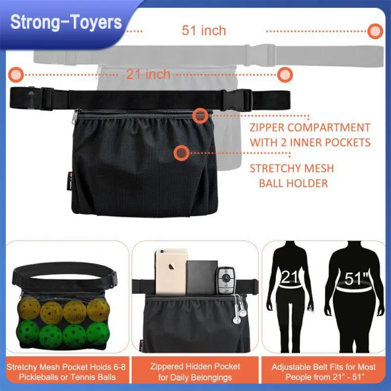 

Легкая тянущаяся сетчатая карманная большая емкость карман на молнии из ткани Оксфорд многофункциональная сумка для теннисных мячей Спортивная прочная сумка