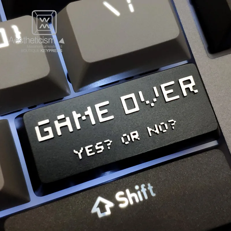 Механическая клавиатура Gameover OEM профиль алюминиевый сплав ввод клавиши крышки s