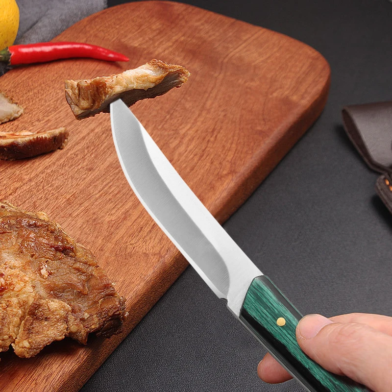 Нож из нержавеющей стали для нарезки кухонный мини-нож ручной ковки косточек