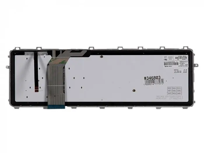 клавиатура для ноутбука HP Envy 15, 15-j000er, с подсветкой, черные клавиши, серебристая рамка, гор. Enter (art.: 3920bcfe02a8f) - 3920bcfe02a8f