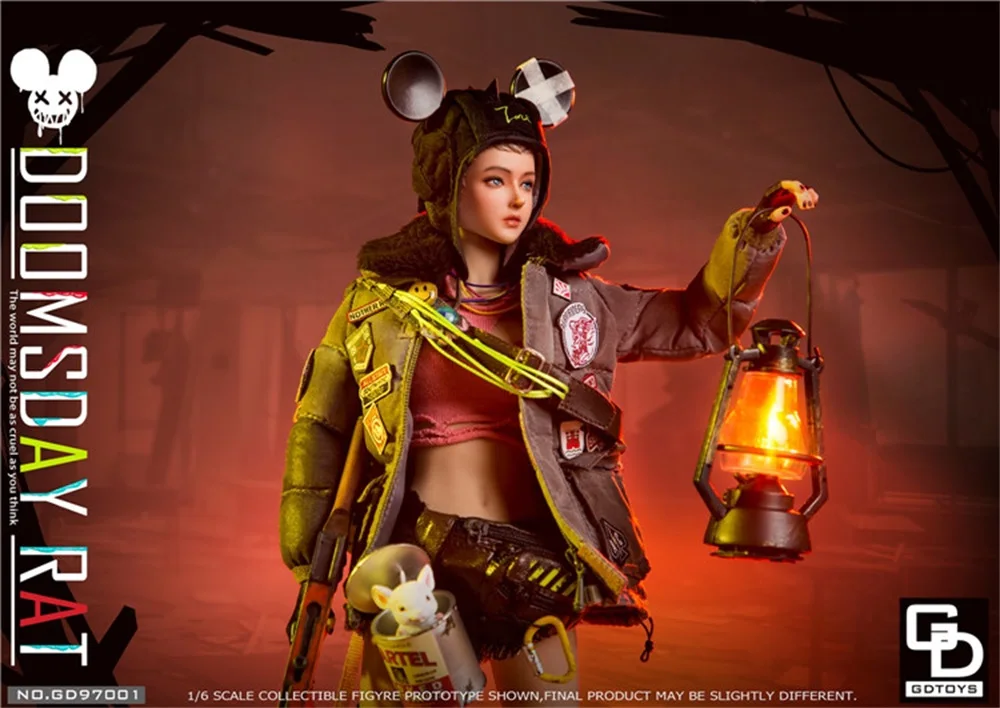 Фото 1/6 GDTOYS GD97001 DoomsdayRat женщина девушка воин мышь полный набор подвижная фигурка подарок для фанатов коллекционировать №2