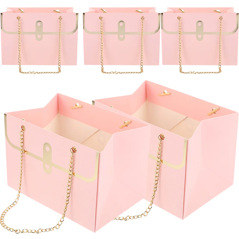 

5Pcs Flower Wrapping Paper Bag Flower Bags For Bouquets Flower Boxes For Arrangements Paper Bags Bouquet Bag for Party Wrapping