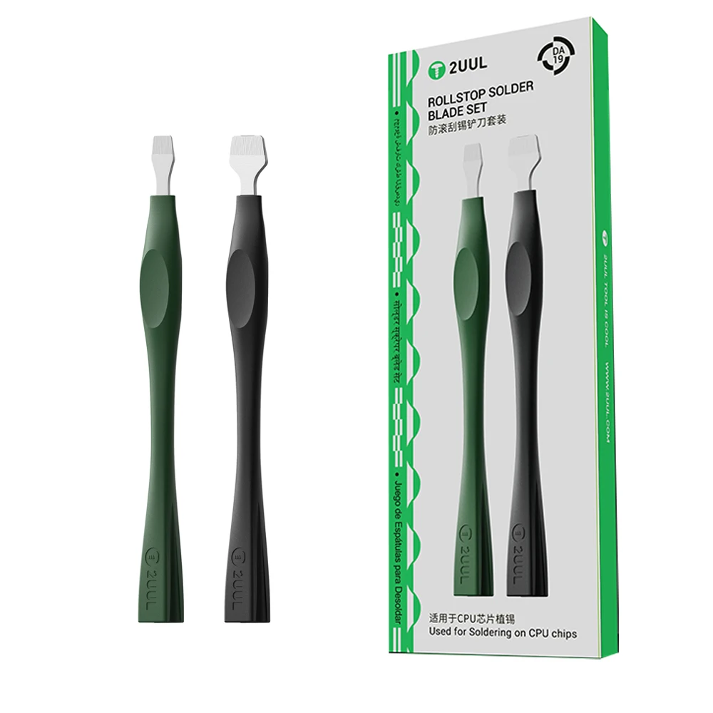 

2UUL DA19 Металлический оловянный скребковый нож, нож для смешивания паяльной пасты, лопатка для открытия, трафарет для процессора, оловянная паста, инструмент для перемешивания BGA Pry Bar