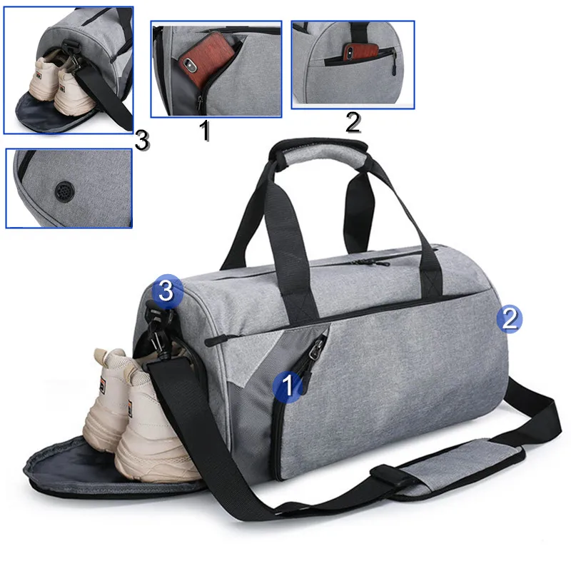 Men's Sports Bags Waterproof Swimming Gym Accessories Shoe Pocket Large Basketball Big Bolsas For Women Female Travel Handbag