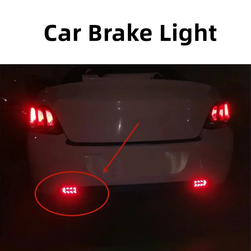 

Car Brake Light LED Turn Signal Running Tail Light High Mount Stop Driving Warning Modified Flashing Lamp Auto Flexible Strips