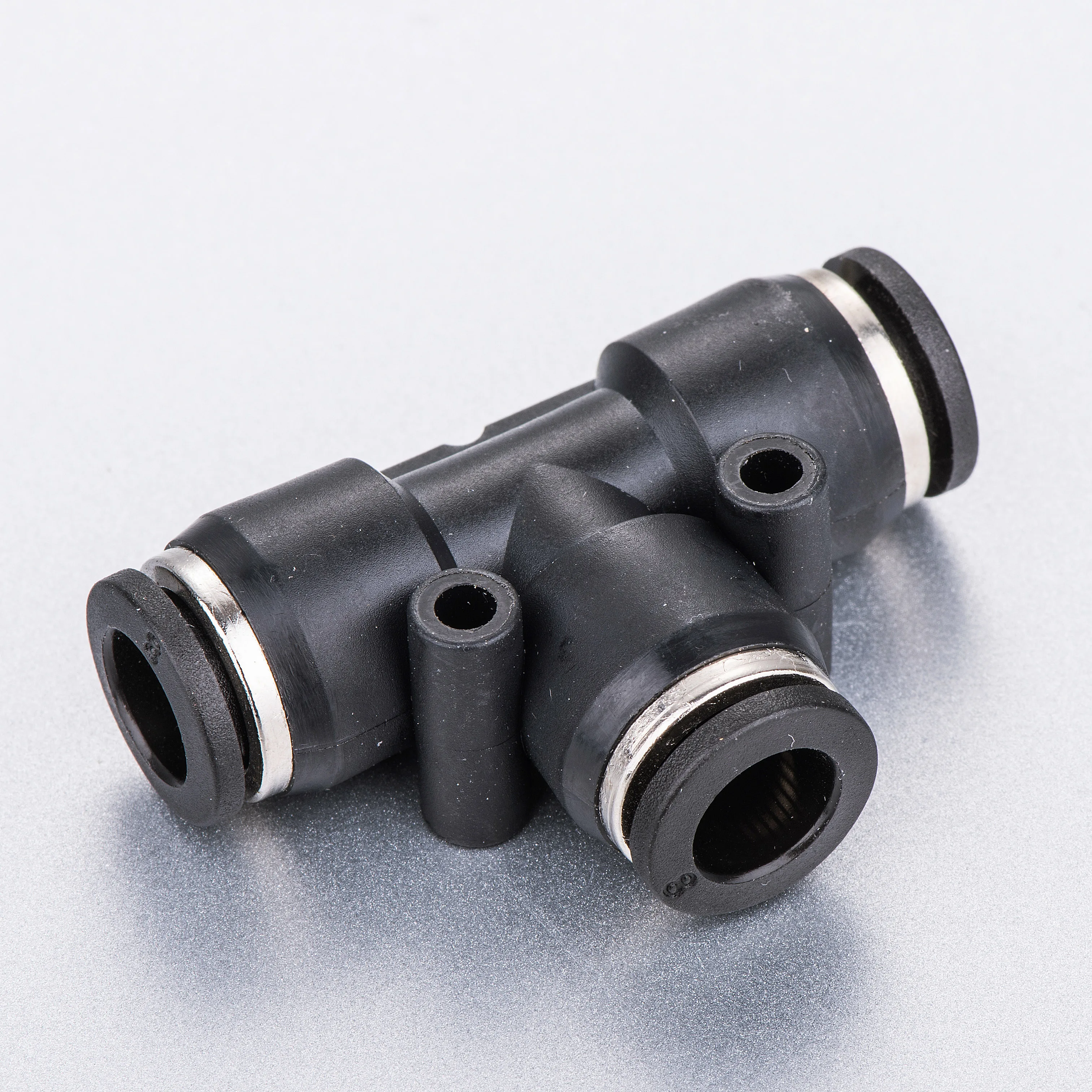 

Pneumatic Connector Tee Union Push In Fitting for Air Pipe joint OD 4 6 8 10 12 14 16MM Pneumatic Fitting