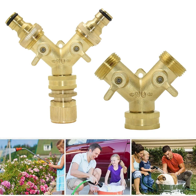 

Переключатели, 2-ходовой кран, Φ садовый кран, латунный шланг, Y-образная соска, соединитель, клапан для орошения, шланг, адаптер для трубы, акс...