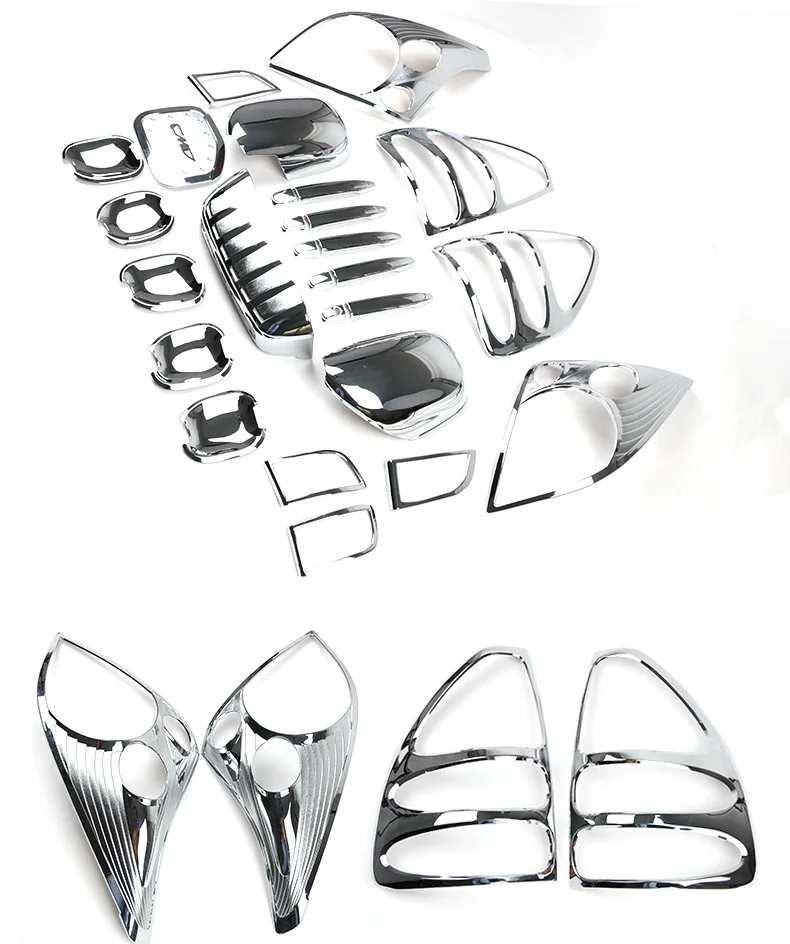 

Osmrk Chrome Rear Tail Light Fog Lamp Frame Cover Trim For Toyota Land Cruiser Prado 2003-2009