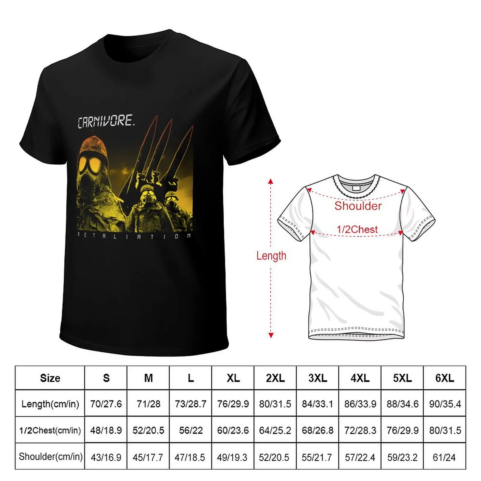 Фото Carnivore - Retaliation T-Shirt Базовая футболка с коротким рукавом для мужчин №2