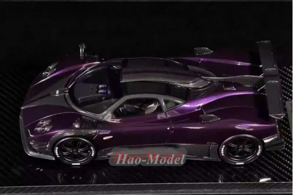 Фото Peako 1/18 для Pagani Zonda 760LH Limited, литая под давлением модель автомобиля, имитация игрушки, подарки на день рождения, коллекция для хобби, фиолетовый №2