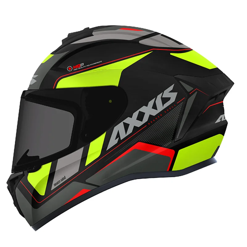 Мотоциклетный шлем ax4 Draken защитный на все лицо с принтом птицы рыбы - купить по