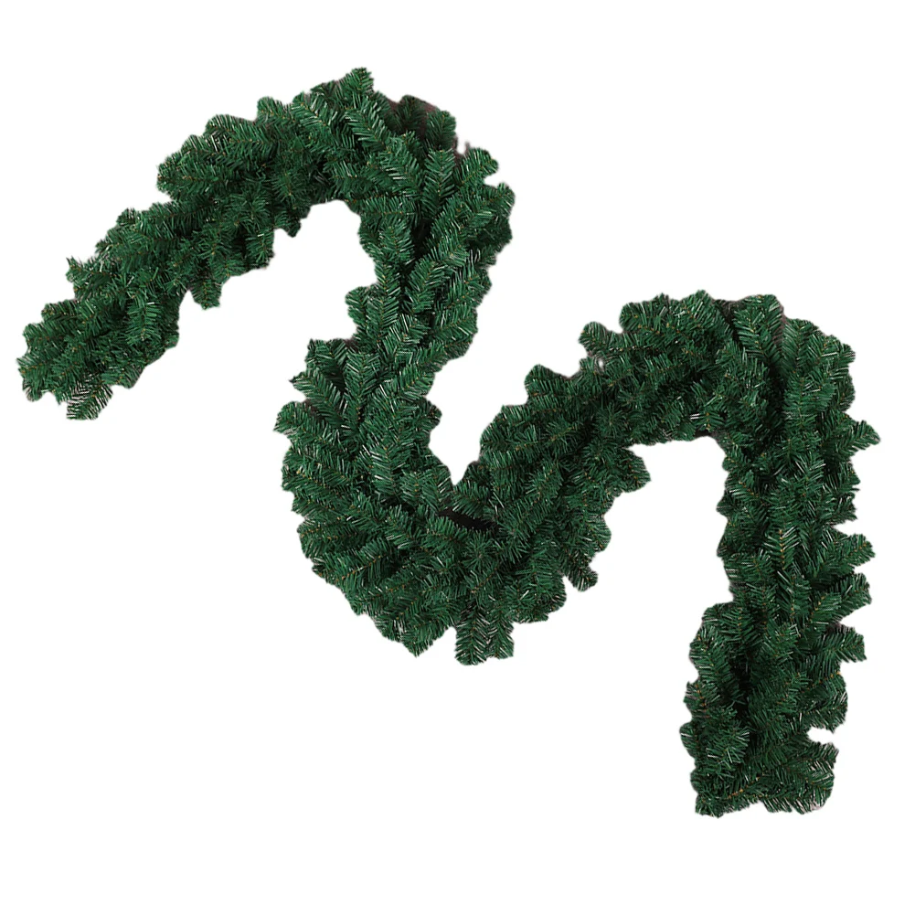 

2.7M Artificial Rattan Christmas Garlands Xmas Pine Tree Rattan For Fireplaces Stairs Front Door Hanging Pendant Rattan Navidad