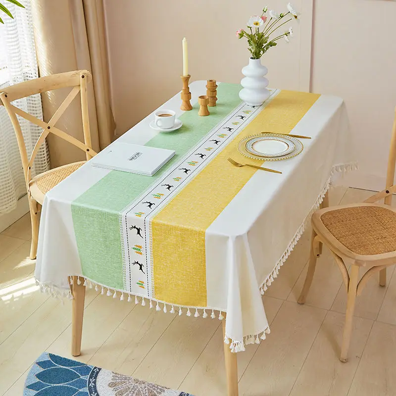 

Bohemia Waterproof Oilproof Tablecloths Home Furnishing Decoration Cover Cloth Coffee Table Dining Table Tablecloth