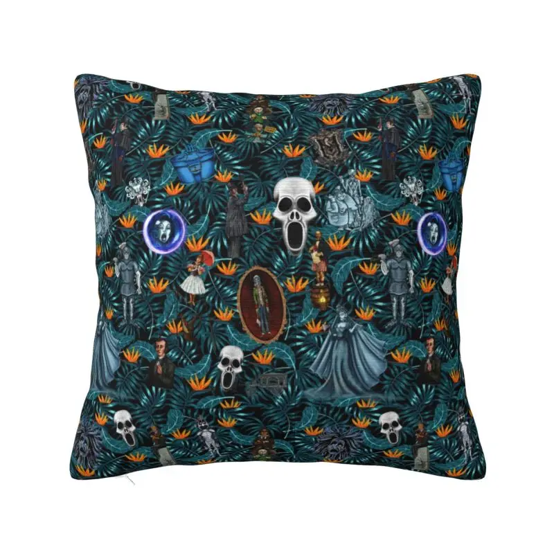 

Чехол для Хэллоуина с привидениями, Обложка для дивана, гримаса, призрака, искусственная квадратная подушка