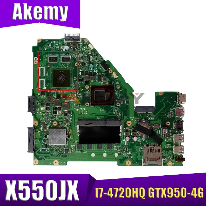 

W50J для ASUS X550JD X550JK FX50J A550J FX50J X550JX K550J материнская плата для ноутбука протестирована на 100% рабочая оригинальная фотография