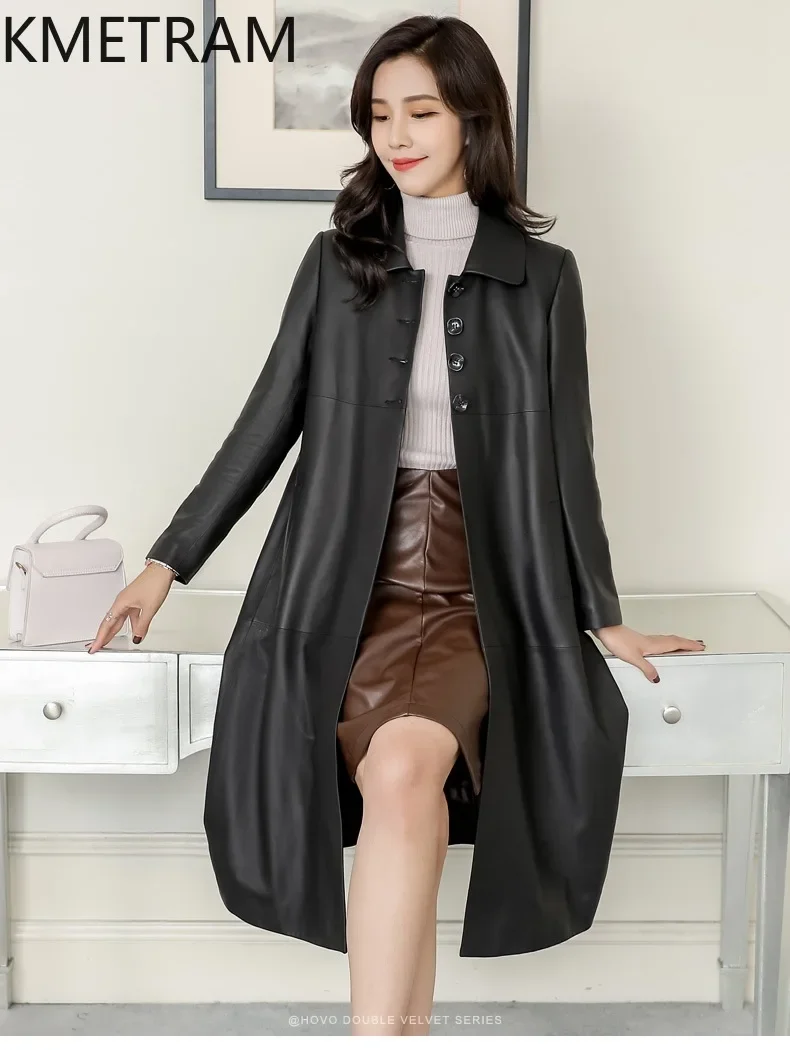 Женская кожаная куртка из натуральной овечьей кожи