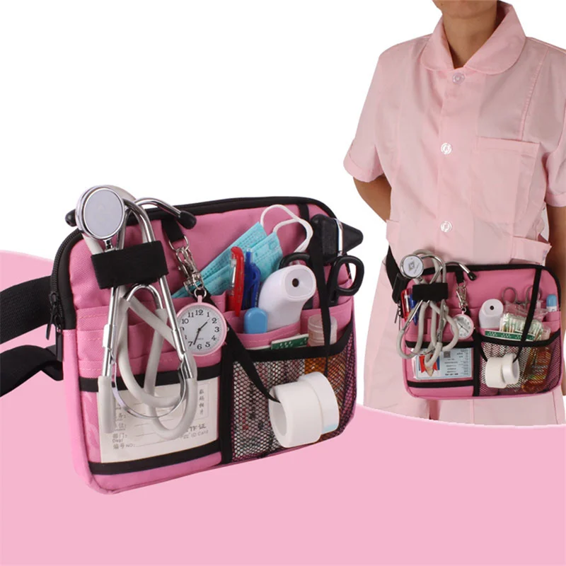 

Сумка для медсестер, портативная универсальная поясная сумка с несколькими отделениями для медсестер, инструмент для ухода за здоровьем