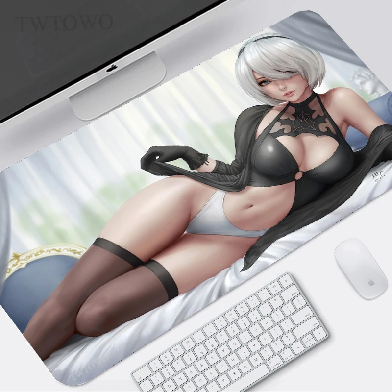 Пикантный коврик для мыши Nier Automata 2b геймерский большой размера XL домашний XXL из