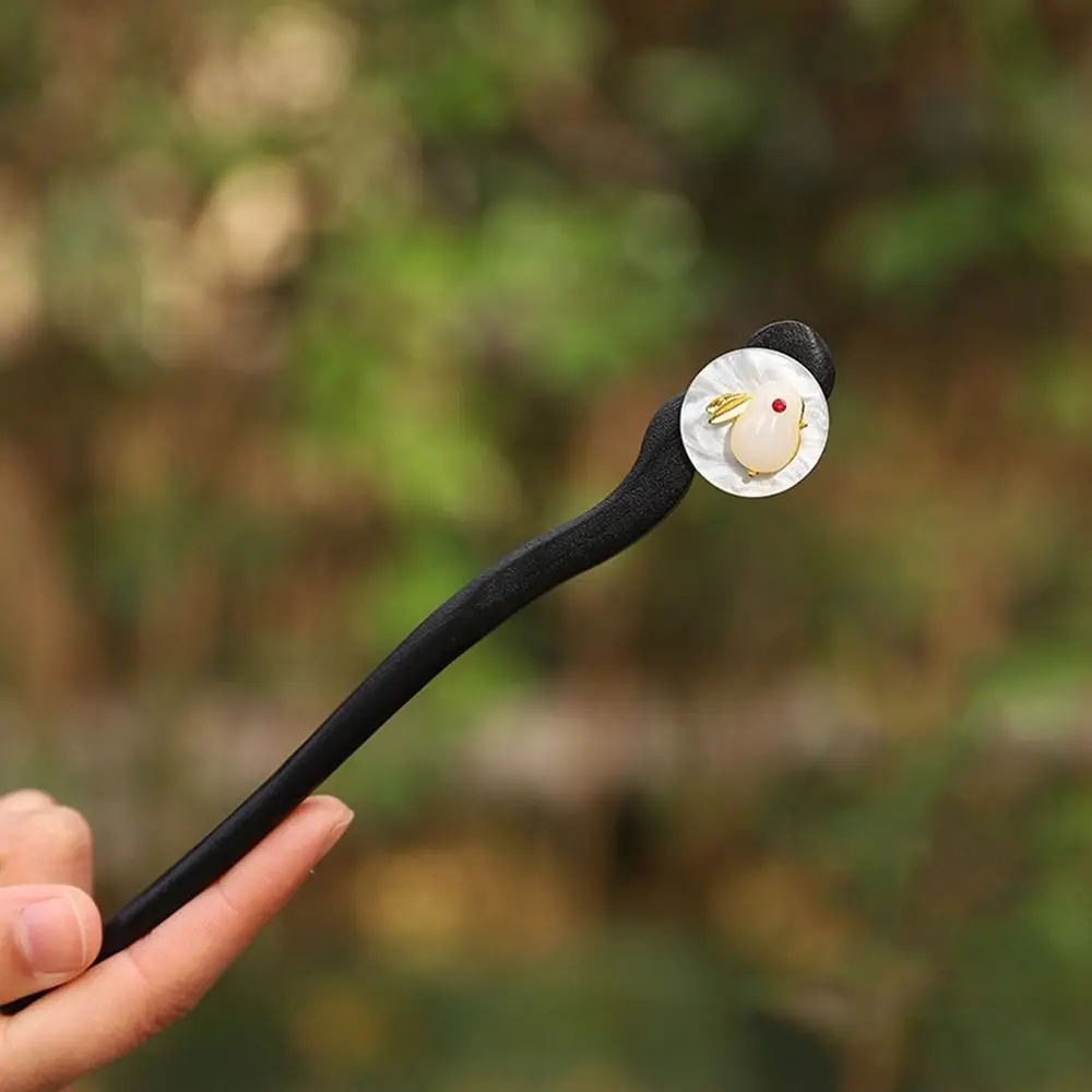 Кисточка Нефритовый Кролик Прическа Дизайн Инструмент Деревянный Китайский