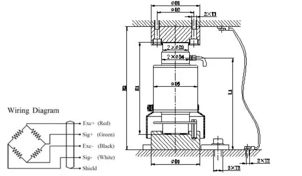 KELI Тензодатчик ZSF Колонка из легированной стали SS Нержавеющая сталь для грузовых