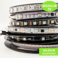 1m5m ws2812b led strip dc5v 3060144 ledsm ws2812 ic ip30ip65ip67 ws2812 pixels smart lamp tape