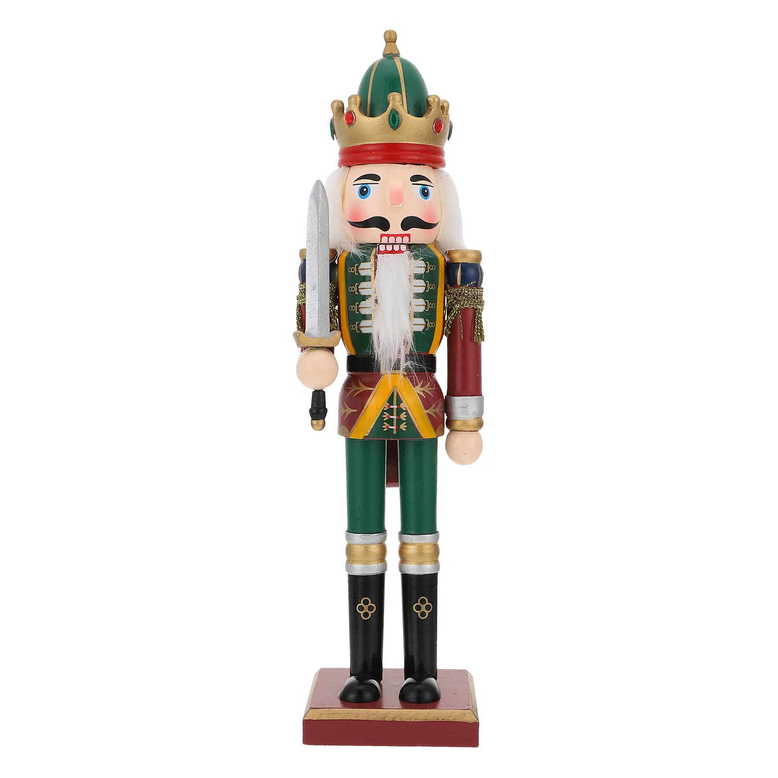 

Nutcracker Puppets Walnut Adornment Decor Desktop Christmas Decorations Indoor Toy Wooden Figure Craft Figures