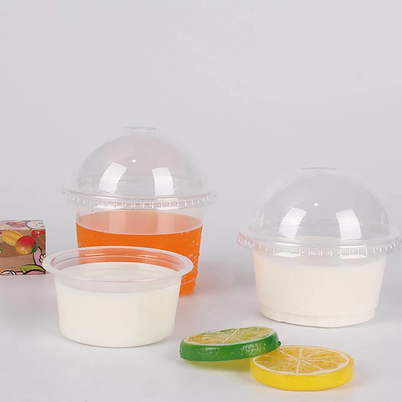 

Одноразовая салатная чашка 250 мл, прозрачная пластиковая десертная плитка, мороженое, пластиковые чашки с крышками