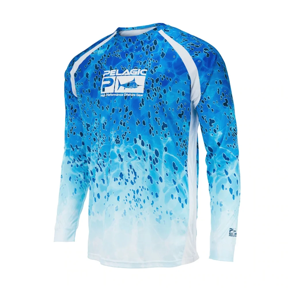 

PELAGIC Fishing Clothes Men's Long Sleeve Performance Shirt 50+ UPF Summer Quick Dry Tops Lightweight Breathable Outdoor Shirts