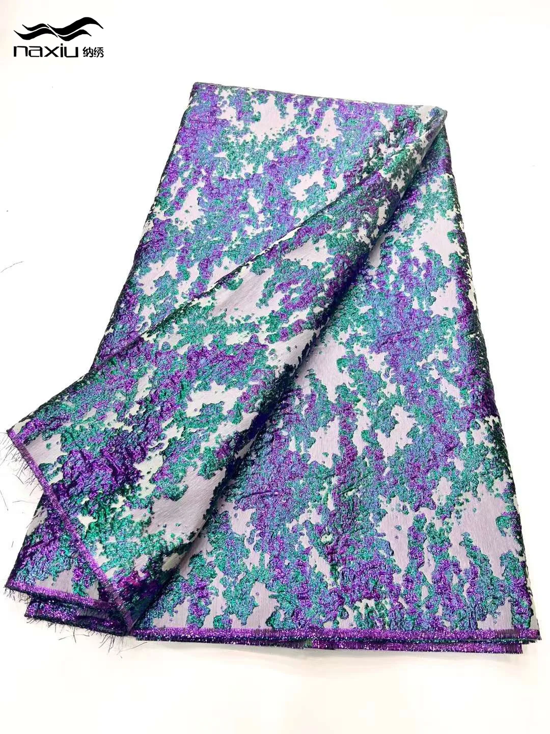 

Madison African Brocade Jacquard Lace Fabric 2023 High Quality Nigerian Embroidery Floral Damask Tissu Fabrics For Wedding