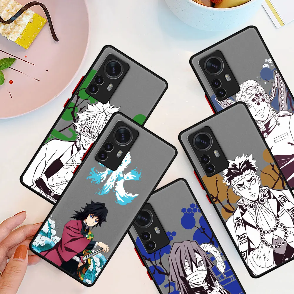 Чехол для Xiaomi Mi 12 13 Pro 10T 12X 10 Lite Note 10 Lite 11T 11 Lite 9T 11x12T Pro, Роскошный чехол с аниме Kurama Demon Slayer