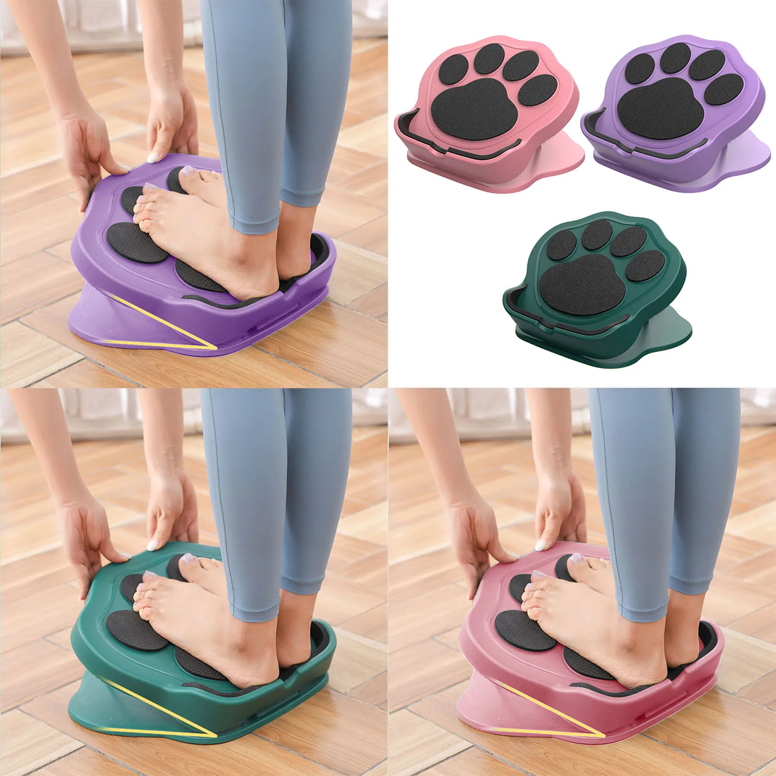 

Наклонная педаль Lajin для домашнего фитнеса, массажная педаль с кошачьими когтями, складное устройство для растяжки ног