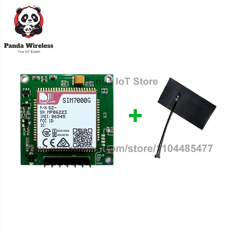 Фото SIM7000G Core BOARD LPWA+NBIOT+CATM+GSM 23PIN B1/B2/B3/B4/B5/B8/B12/B13/B17/B18/B19/B20/B25/B26/B28/B39 с GPS-антенной FPC №2