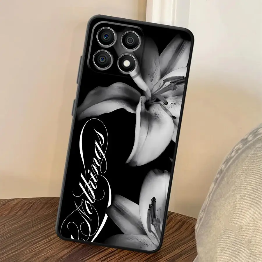 Фото Чехол-накладка для телефона Honor 200 400 Lite Magic5Lite X6 90 8X X8 X5b 70 X7 X9a с модным цветочным узором (лилия) №3