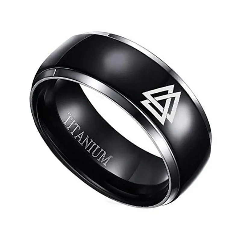 

Basic Trendy Viking Rune Pattern Ring for Man Fashion Metal Amulet Concise Style Accessories Party Jewelry Wholesale