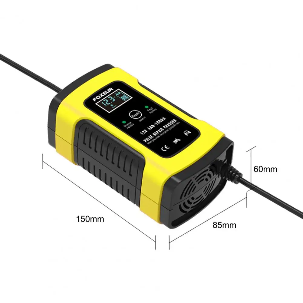 

Automatic Wide Applications Battery Charger 3-stage Automatic Charging Useful Universal Battery Maintainer Fast Charging