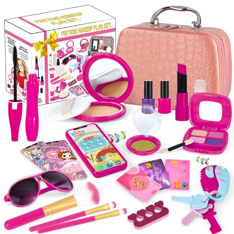 

Girls Pretend To Play Makeup Sets Girl Pretend Play Makeup Toy For Toddler Birthday Christmas Toy Makeup Set For Toddler Little
