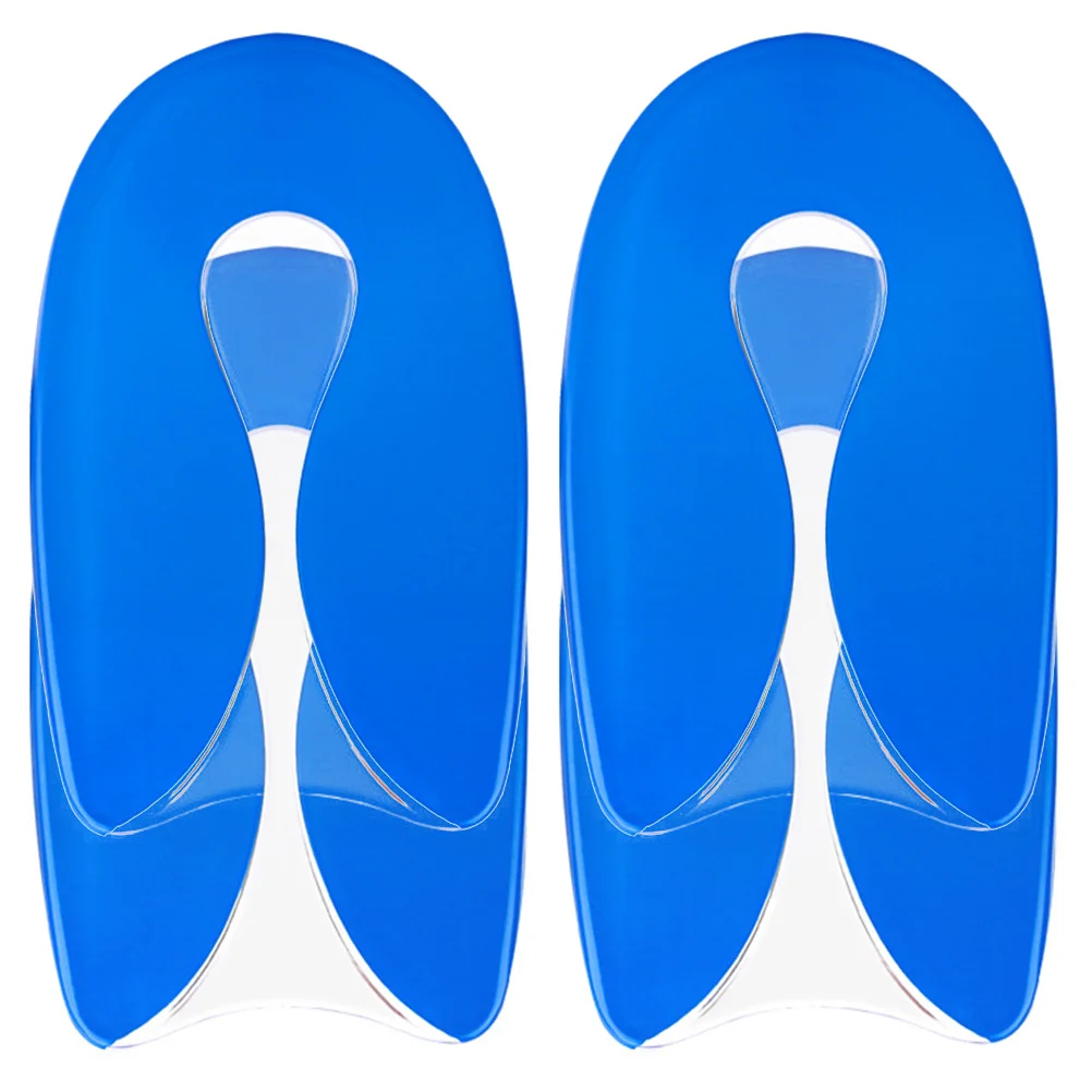 

2 Pairs Clear Wedge Heels U-shaped Pad Cups Inserts Women Protector Fatigue Relief Pads Non-skid Gel Shoe Reusable Cushion Miss