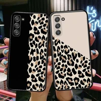 leopard print phone cover hull for samsung galaxy s6 s7 s8 s9 s10e s20 s21 s5 s30 plus s20 fe 5g lite ultra edge