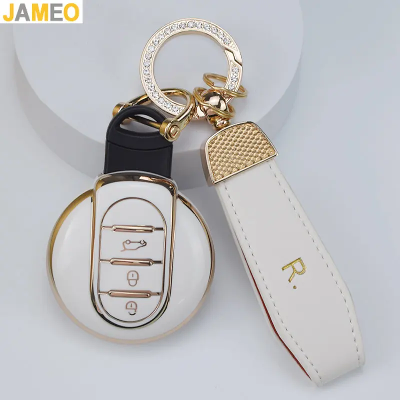

TPU Car Key Case For BMW Mini COOPERS ONE JCW R55 R56 R57 R58 R59 R60 S Roadster F56 F55 F54 F57 F60 Cover Keychain Accessories
