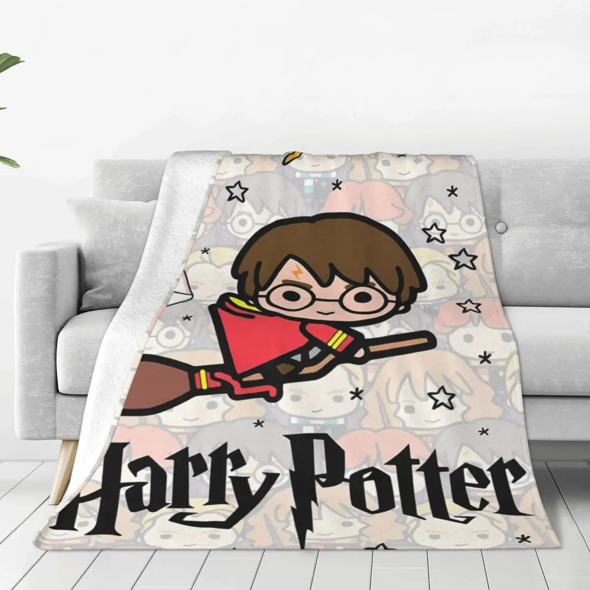 Одеяло H-Harry P-Potter с мультяшным дизайном качественное теплое мягкое одеяло зимнее