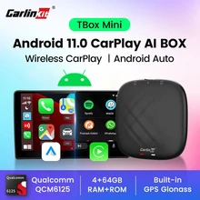 Carlinkit Android Auto Wireless Adapter Tv Box Android 11 2023 Mini Car Play Ai Box Gps Qcm2290 For Vw Mazda Toyota Audi