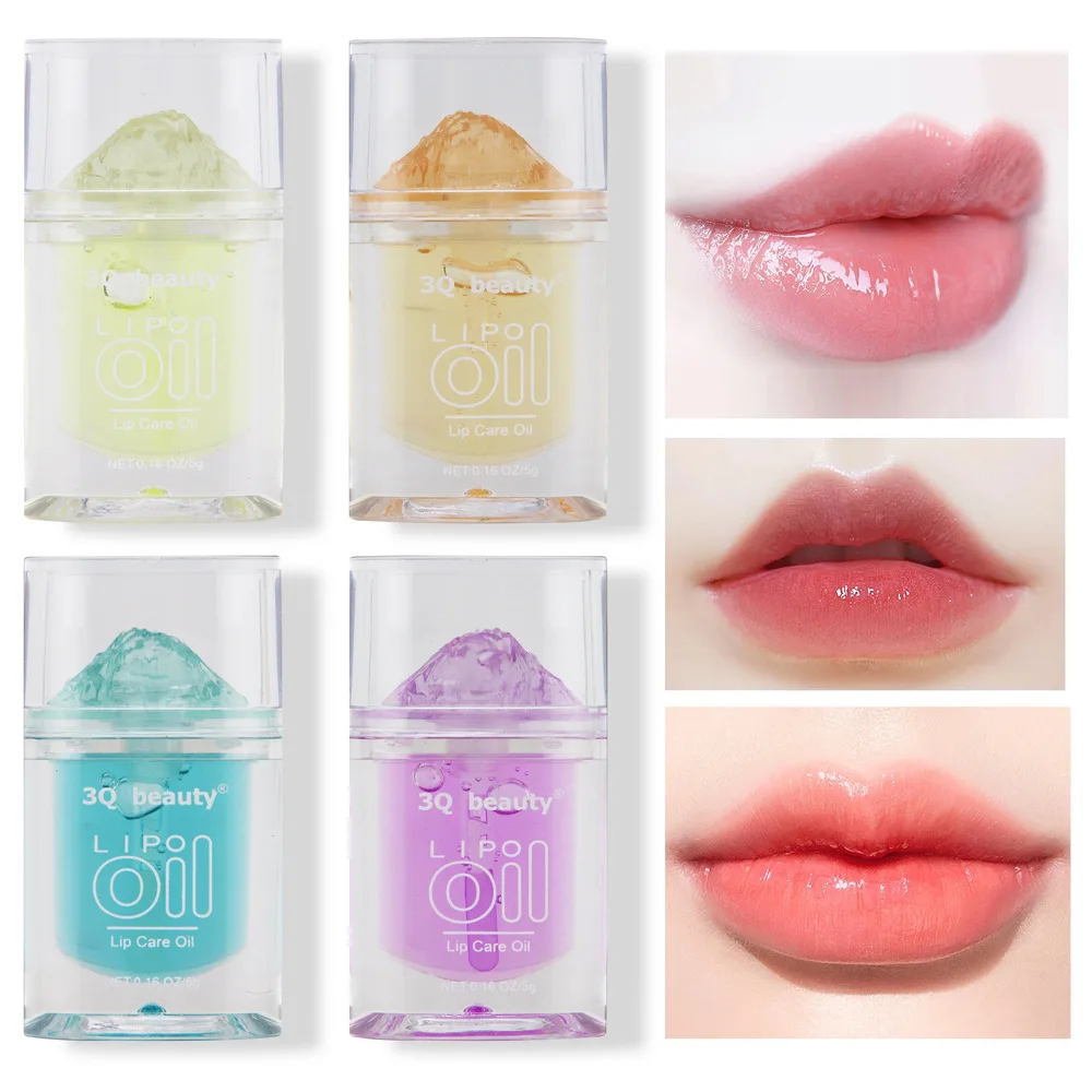 

Ice Mountain Jelly Lip Gloss Honey Lip Oil Crystal Lip Glaze Moisturizing Transparent Waterproof Liquid Lips Makeup Cosmetics
