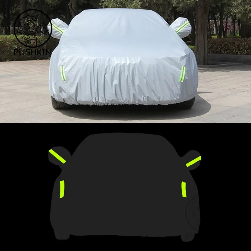 Car Cover For BYD ATTO 3 2022 2023 Outdoor Sun Shade Anti-UV Rain Snow Fog Resistant Cover Dust Proof images - 6