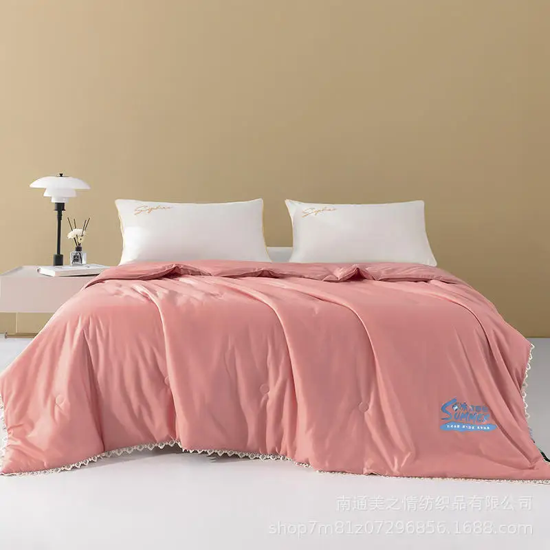 

Простое одеяло, новинка, Крутое волокно, мягкое, приятное на ощупь, удобное летнее покрывало для дивана, кровати, телевизора, кондиционера, покрывало из вискозы