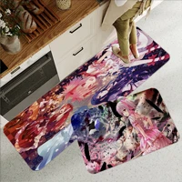 mahou shoujo madoka magica kitchen mat ins style soft bedroom floor house laundry room mat anti skid welcome rug
