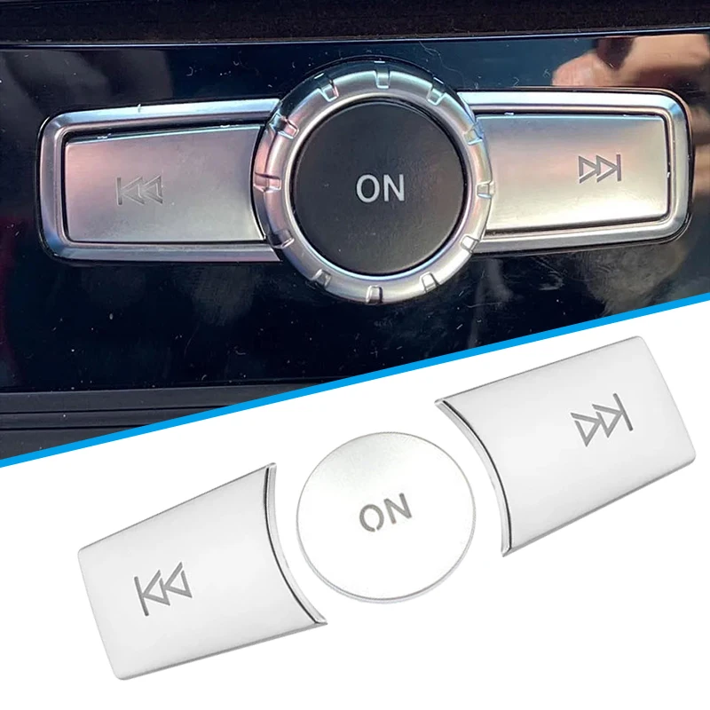 

Car Console CD Panel Multimedia Switch Buttons Sequins Volume Button For Mercedes Benz C E Class W204 C200 W212 E260 GLK300 GLK