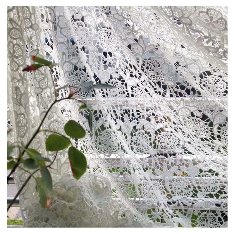 Белая африканская кружевная ткань, Цветочная модная юбка для платья, Женский материал для шитья, свадебная шаль, ширина 130 см