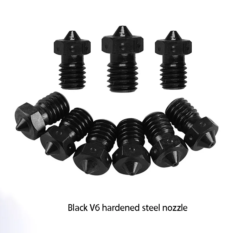 

Аксессуары для 3D-принтера, супержесткая устойчивая к коррозии и высокая температура, 1,75 мм, E3DV5V6, затвердевающая сталь Nozzl